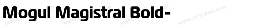 Mogul Magistral Bold字体转换